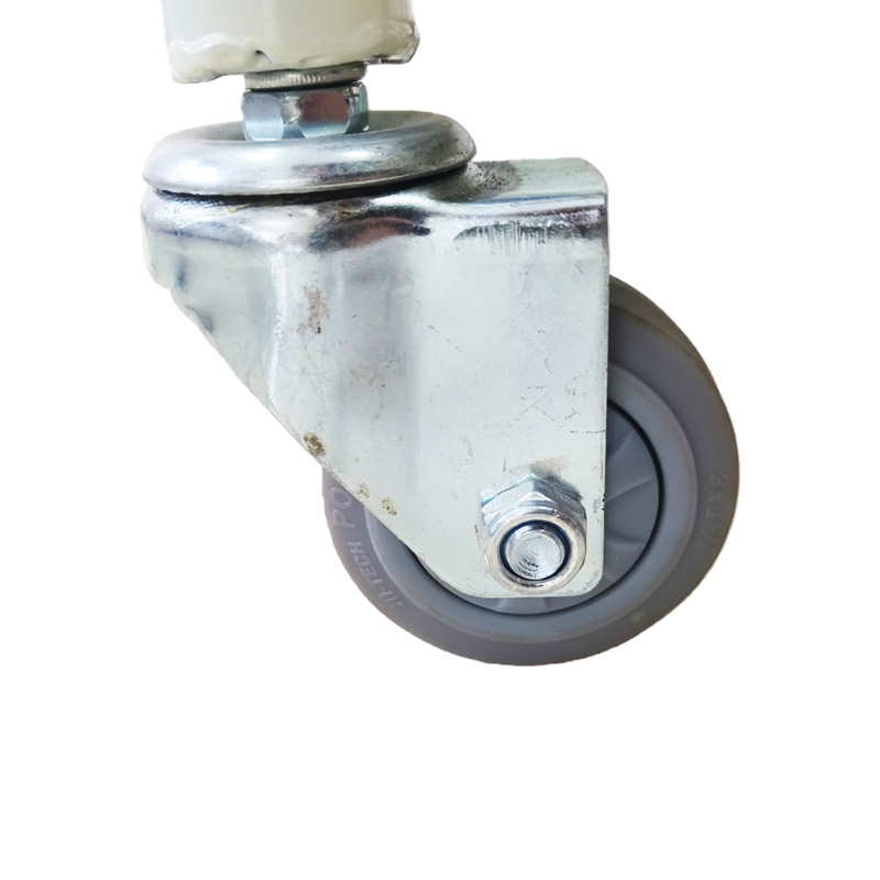 Blue Stainless Steel Attendant Chair