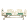 Two-Function Center Brake Manual Hospital Bed With Green Bedhead