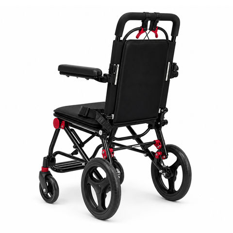 Steel Folding Travel Wheelchair