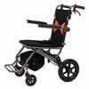 Lightweight Folding Wheelchair with 10-inch PU Rear Wheels