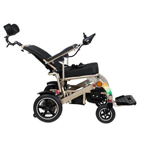 Aluminum Alloy Reclining Electric Wheelchair with Lithium Battery