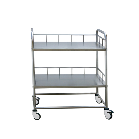 Stainless Steel Round Tube Instrument Cart
