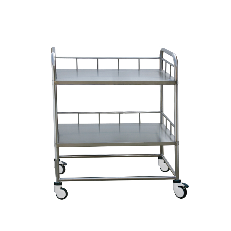 Stainless Steel Round Tube Instrument Cart
