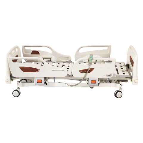 Five-Function Wood Grain Electric Hospital Bed
