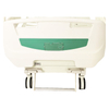 Two-Function Center Brake Manual Hospital Bed With Green Bedhead