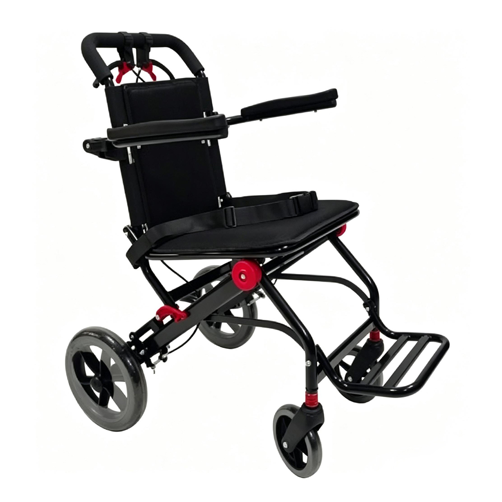 Steel Folding Travel Wheelchair