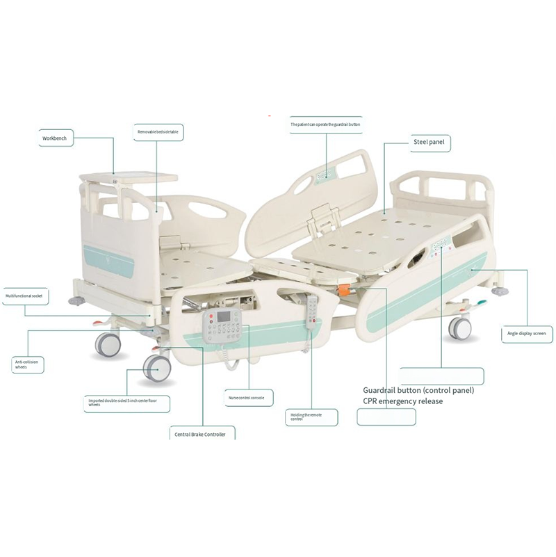 5-Function ICU Bed with Built-in Weight Scale