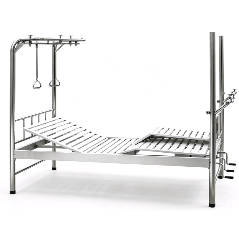 Stainless Steel Bed Frame with Three Movable Supports for Orthopedic Traction Bed