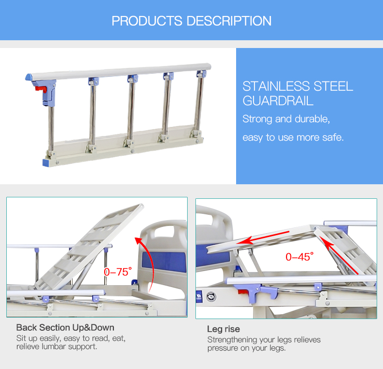 Strip Steel Two-Function Manual Hospital Bed (4).jpg
