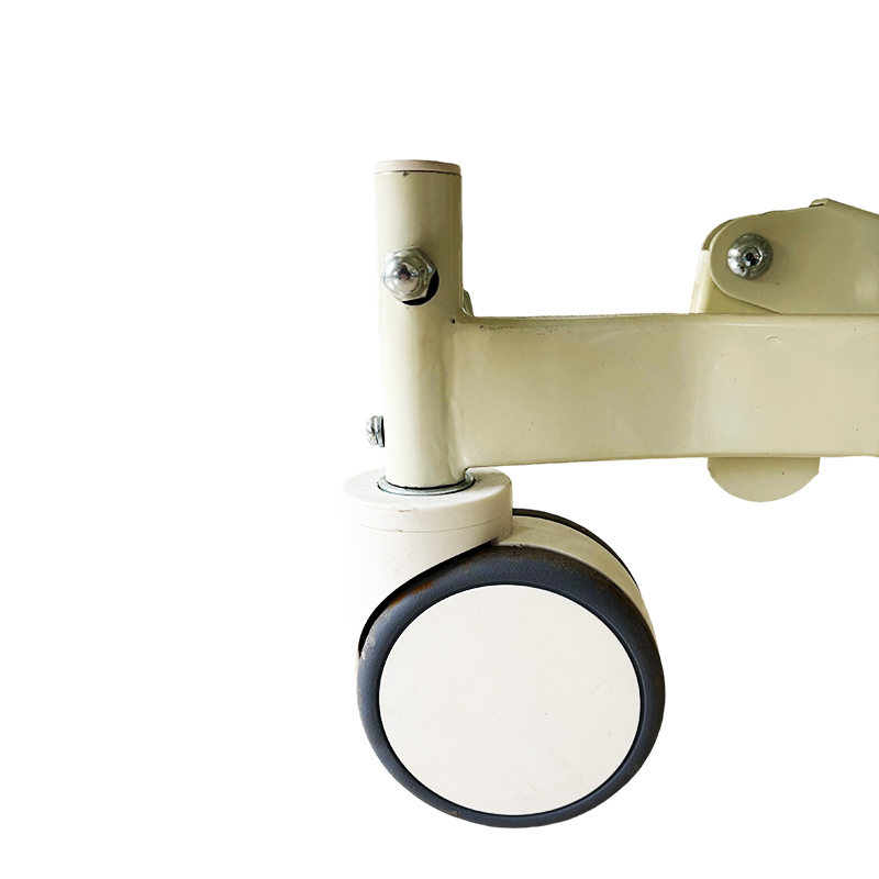 Two-Function Center Brake Manual Hospital Bed With Wood Grain Bedhead