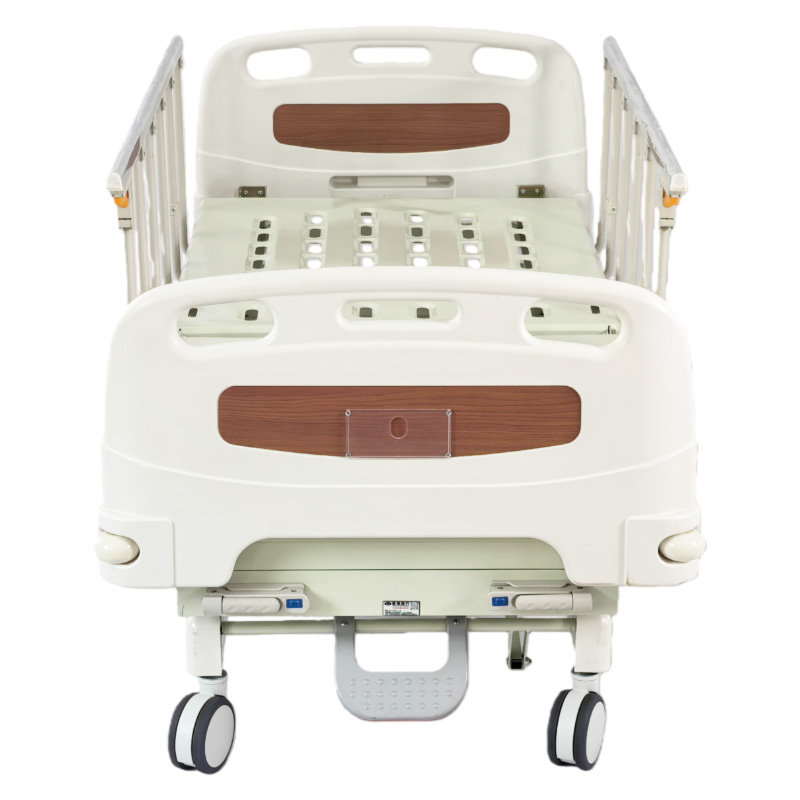 Integrated Stamping Two-Function Manual Hospital Bed With Center Brake