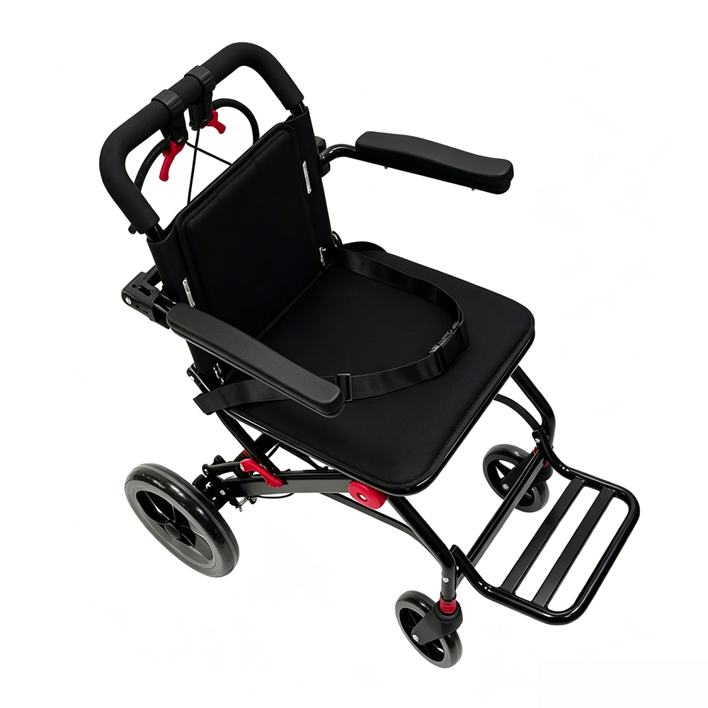 Steel Folding Travel Wheelchair