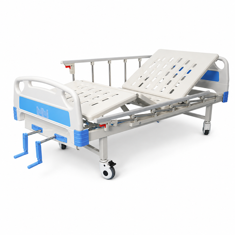 Integrated Stamping Two-Function Manual Hospital Bed Abs Cranks