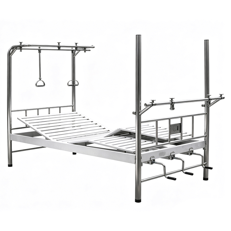 Stainless Steel Bed Frame with Three Movable Supports for Orthopedic Traction Bed
