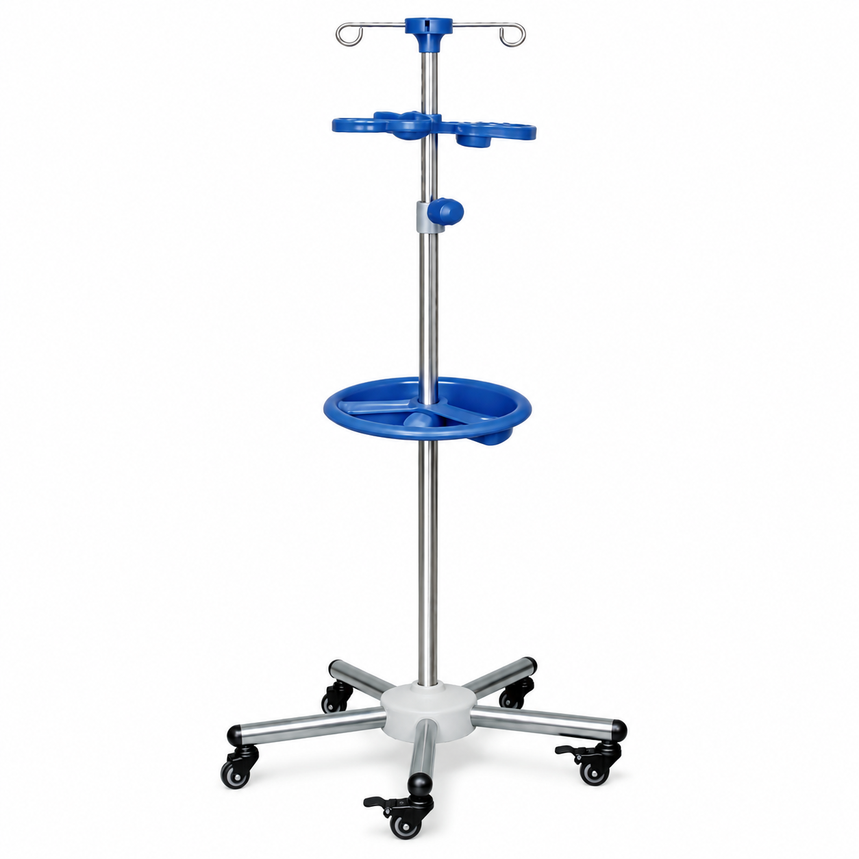 Stainless Steel IV Stand with Tray