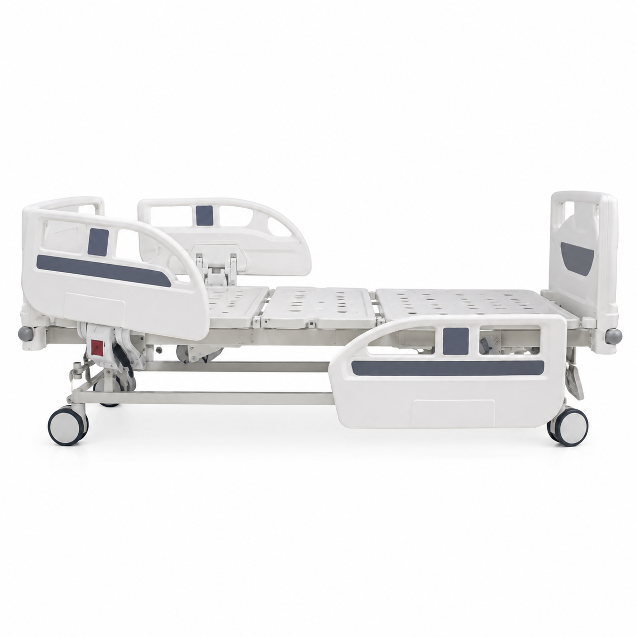 Front view of the central control double rocking bed