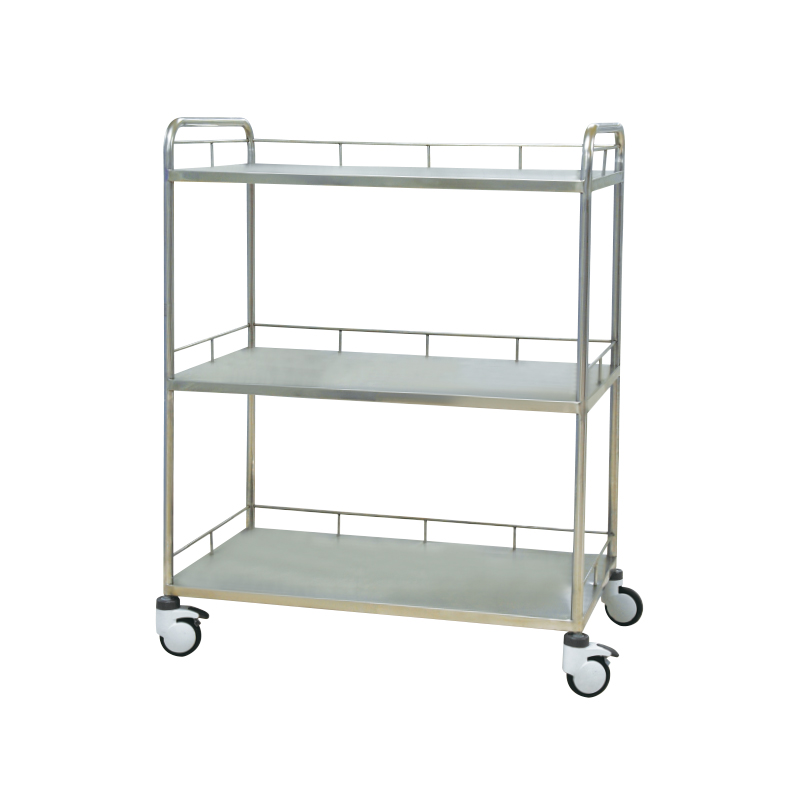 Stainless Steel Three-Layer Trolley