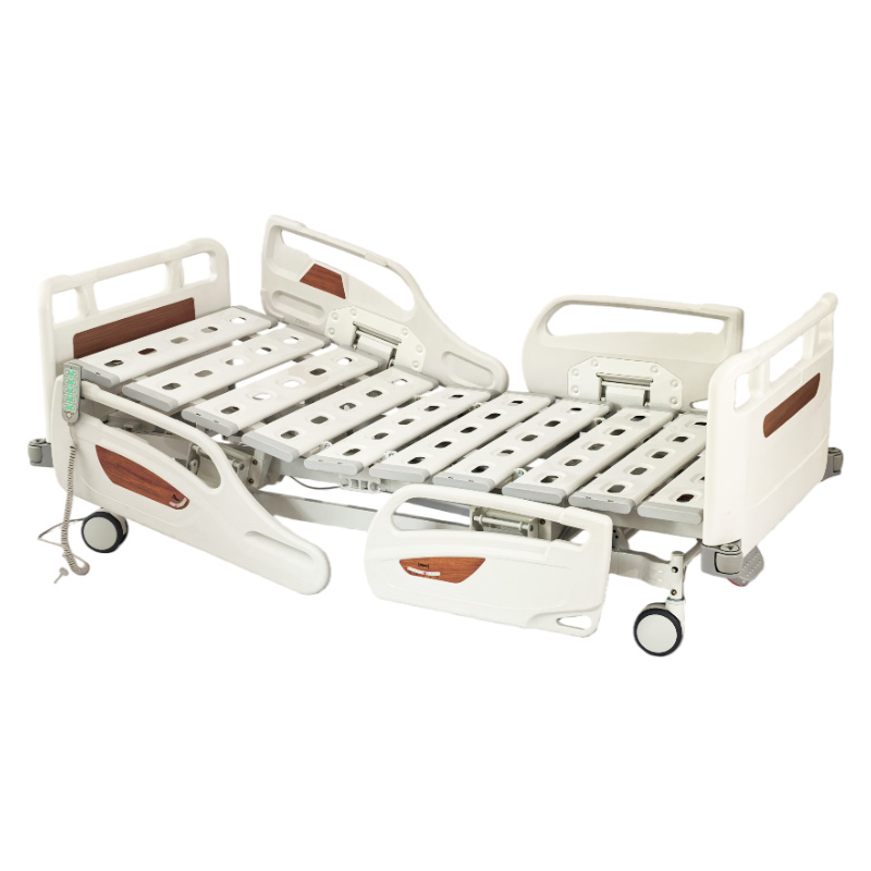 Five-Function Wood Grain Electric Hospital Bed