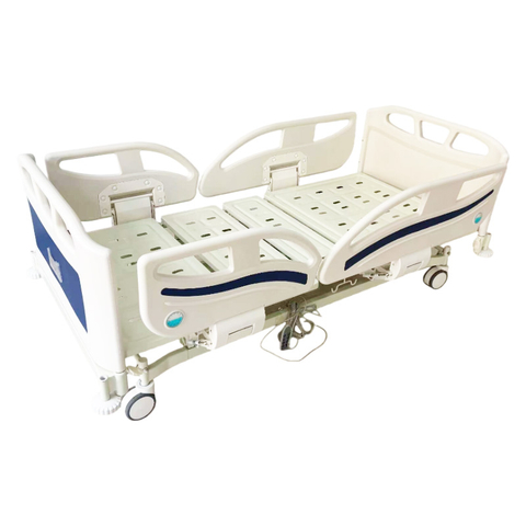 Three-Function Electic Hospital Bed With Grey Bedhead