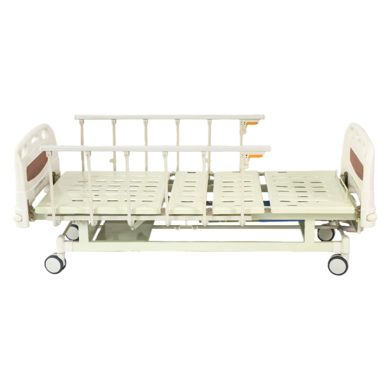 Integrated Stamping Two-Function Manual Hospital Bed With Center Brake