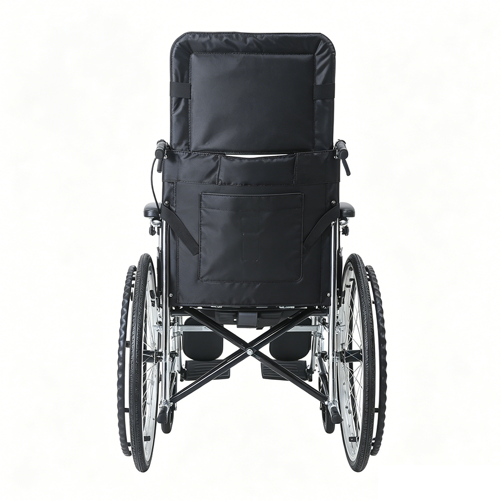 Chrome-Plated Full Reclining Wheelchair