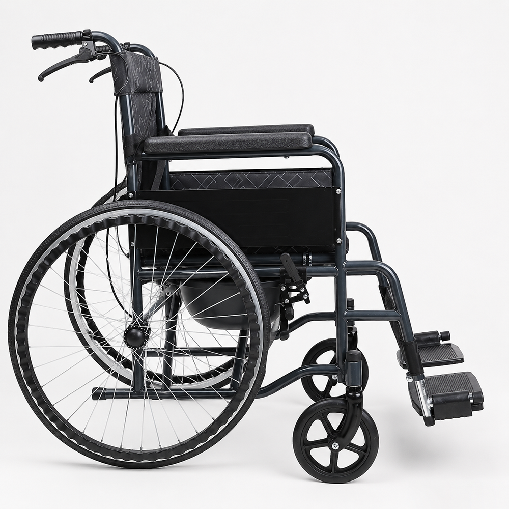 Steel Commode Wheelchair