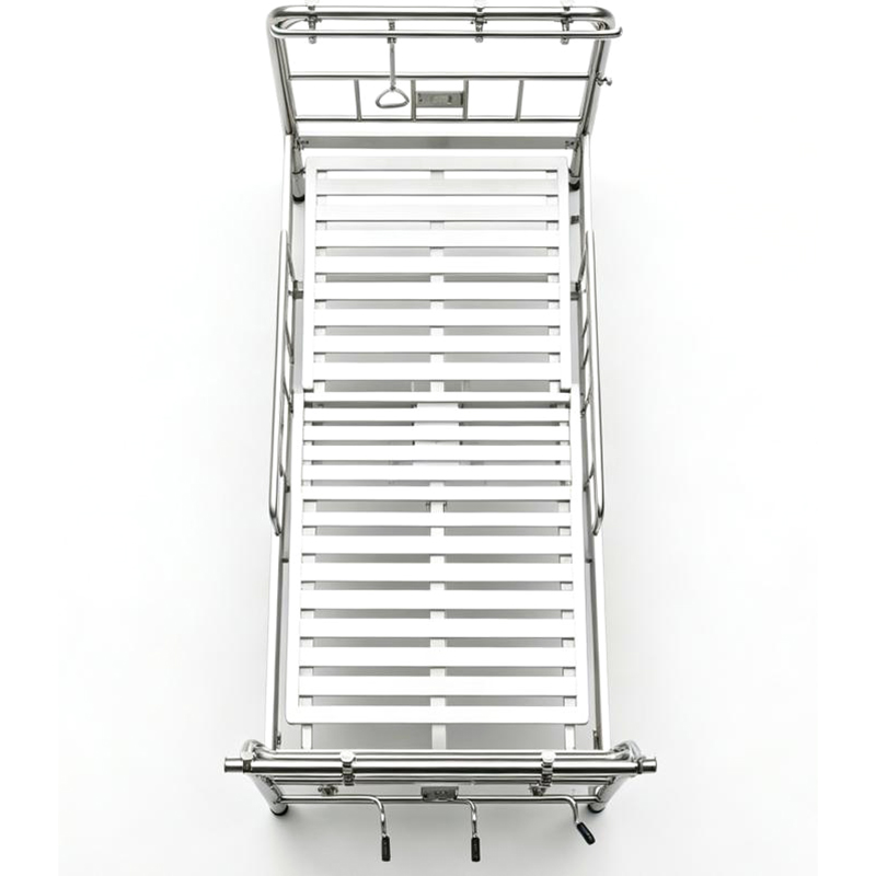 Stainless Steel Bed Frame with Three Movable Supports for Orthopedic Traction Bed